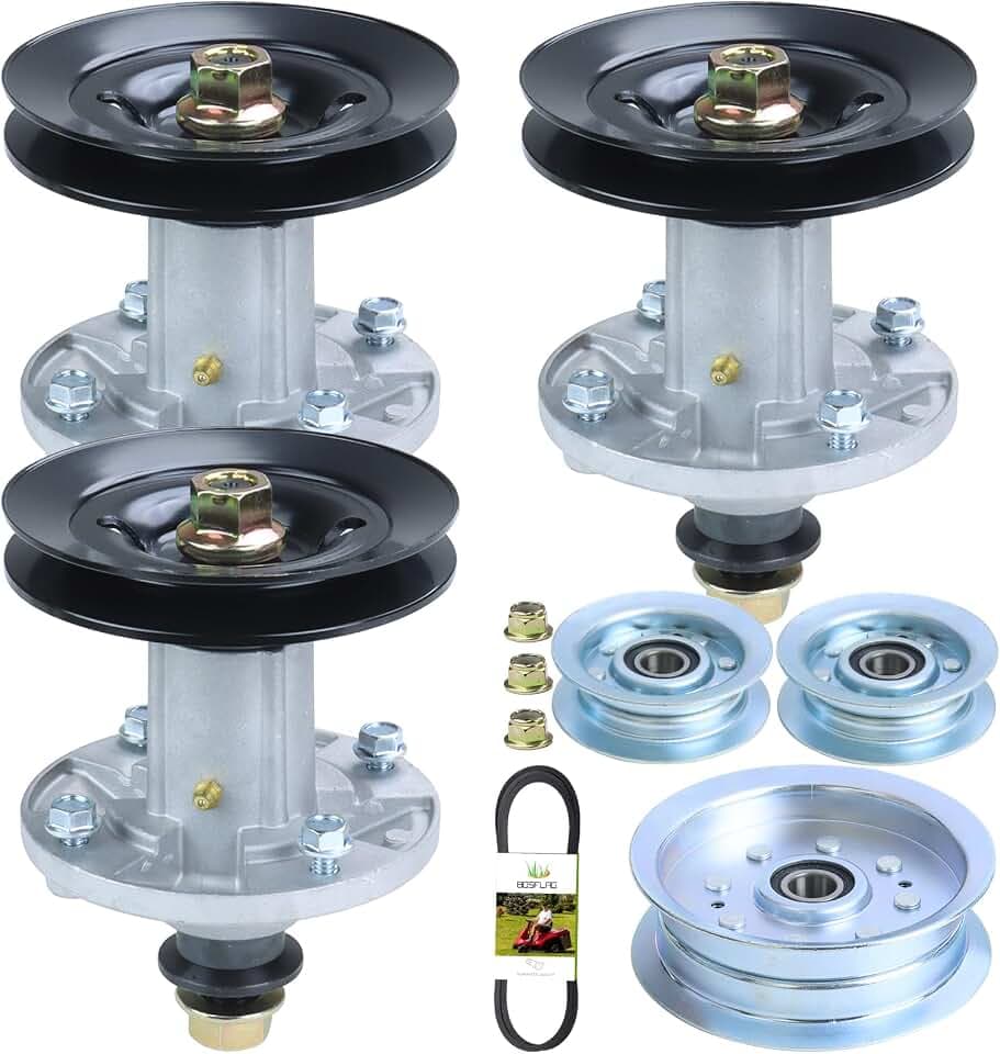 3PK GY21098 Spindle with GX22616 Pulley GY20629 GY20067 Pulley Belt