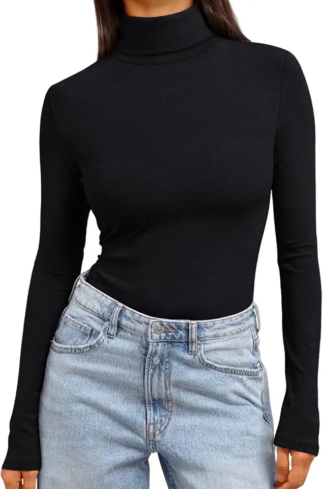Trendy Queen Womens Turtleneck Tops Winter Clothes