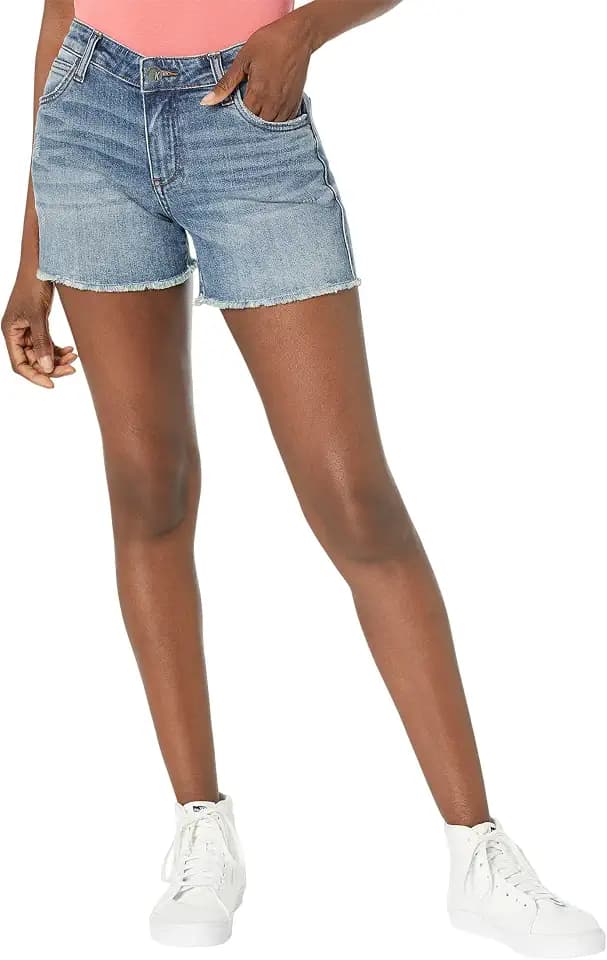 KUT from the Kloth Gidget Fray Shorts in Consolidated