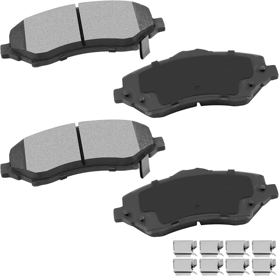 cciyu D1327 4pcs Front Ceramic Brake Pads Kits