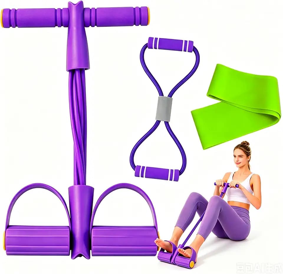 Sportgeräte zuhause, Drei Teile Fitness Set, Home Gym Equipment, Bauchtrainer für zuhause, Rückentrainer, Sport Zubehör, Fitnessgeräte für zuhause