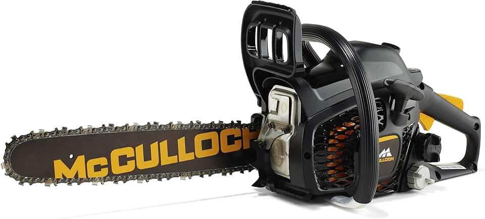 McCulloch Benzin-Kettensäge CS 35S: Motorsäge mit 1400 Watt Motorleistung, 35 cm Schwertlänge, 2-Takt Motor, doppelte Kettenbremse, Soft Start (Art.-Nr. 00096-76.247.14)
