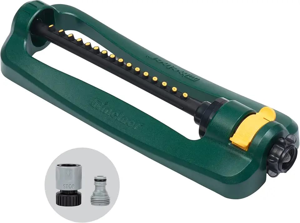 Melnor Turbo Oscillating Sprinkler, 2800 Sq Ft: Range Adjustable