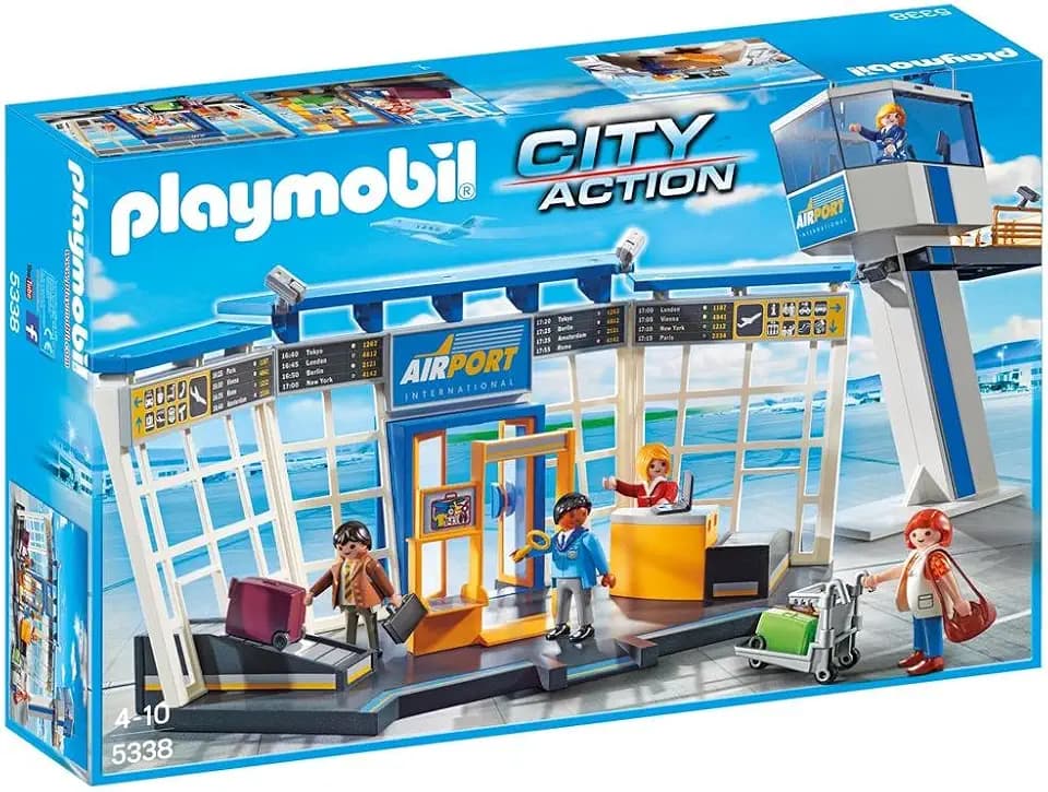 PLAYMOBIL City Action 5338 Flughafen mit Tower, Ab 4 Jahren