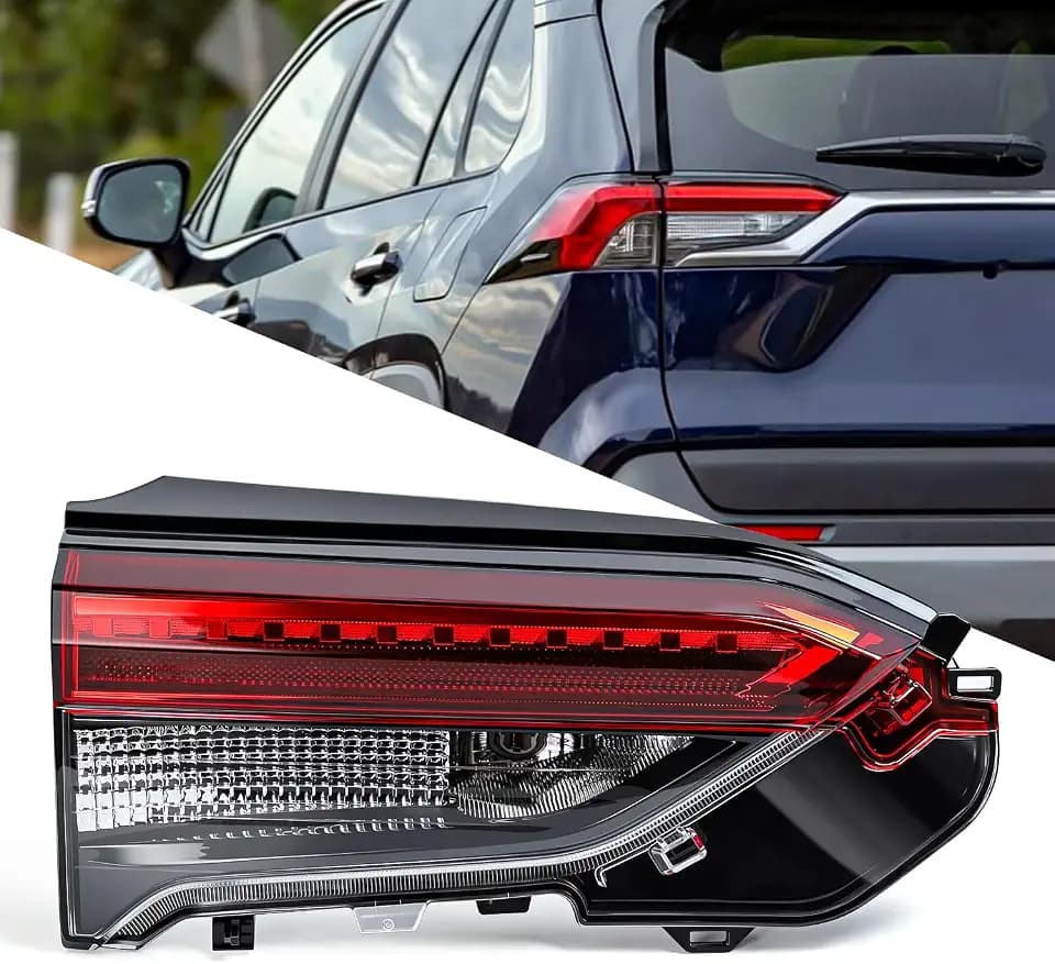 Tail Light Cover for Toyota RAV4 - Inner Rear Tail Lights Compatible With Toyota RAV4 2019-2024 Rear Brake Signal Lamp Replacement Left Side Driver Side