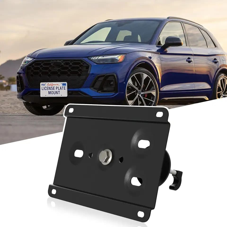 No Drill Front License Plate Frame Fits Audi S4/S5/S6/S8