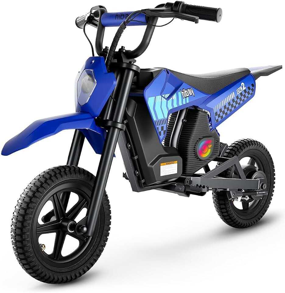 Hiboy DK2 Electric Dirt Bike for Kids Age 3-7, 3-Speed Toy Motorcycle
