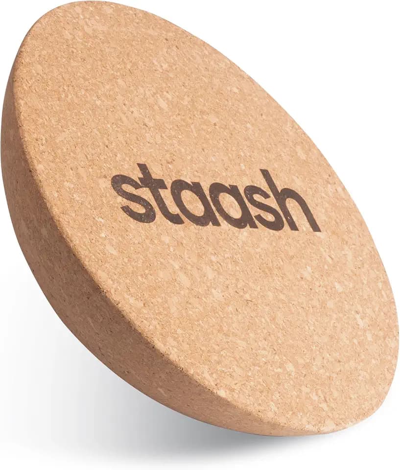 STAASH Kork-Halbkugel Ø30 cm – für Balance Board, Yoga, Fitness & Reha