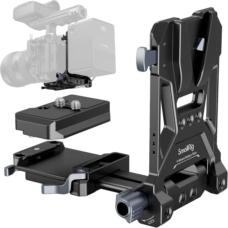 SMALLRIG Foldable V Mount Battery Plate, All-in One Mounting Solution