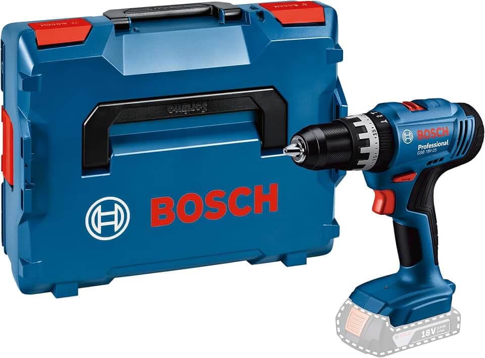 Bosch Professional 18V System Akku Schlagbohrschrauber GSB 18V-25 (max. Schrauben-Ø: 10 mm, inkl. L-BOXX)