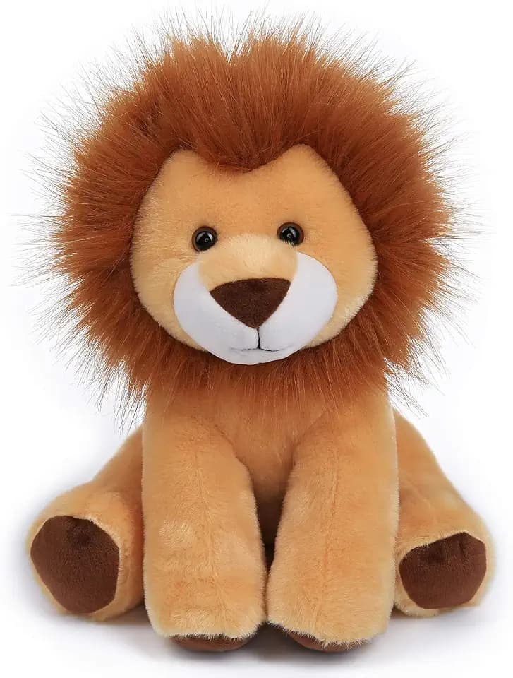 Apricot Lamb Toys Plush Brown Roar Lion Soft Stuffed Animal for Child 10''