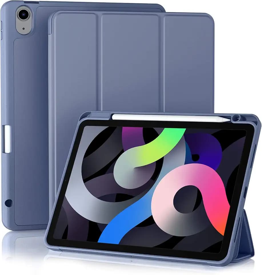 Akkerds for iPad Air 11 Inch Case M4/M3/M2, Air 5th/4th Gen 10.9, Blue Gray