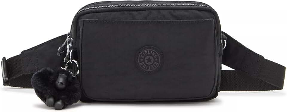 Kipling Women’s Abanu Medium Crossbody Bag, Lightweight, Adjustable Nylon Waist Pack with Multi-Compartment Zip Pockets