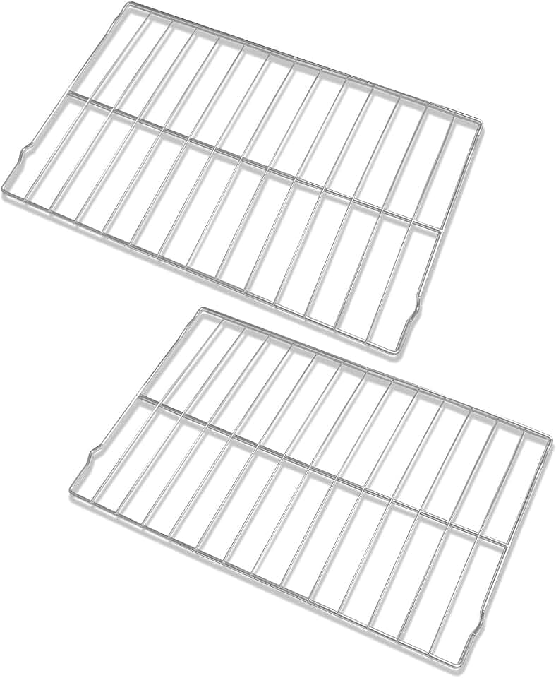 2Pcs Upgraded 304 Stainless Steel 316496201 316496202 Oven Rack Replacement for Frigidaire GE Stove. 24.2"x16" Oven Rack - For Standard 24.25" Ovens【First Step to Perfect Fit】Measure Before You Order