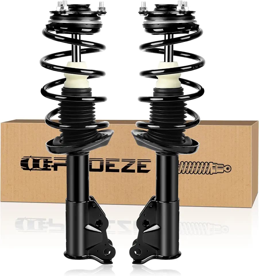 PROEZE Front Strut Assembly for 2006-2011 Civic, Shock Absorber Front with Coil Springs Replace 172286,172287, Driver and Passenger Side, 2PCS