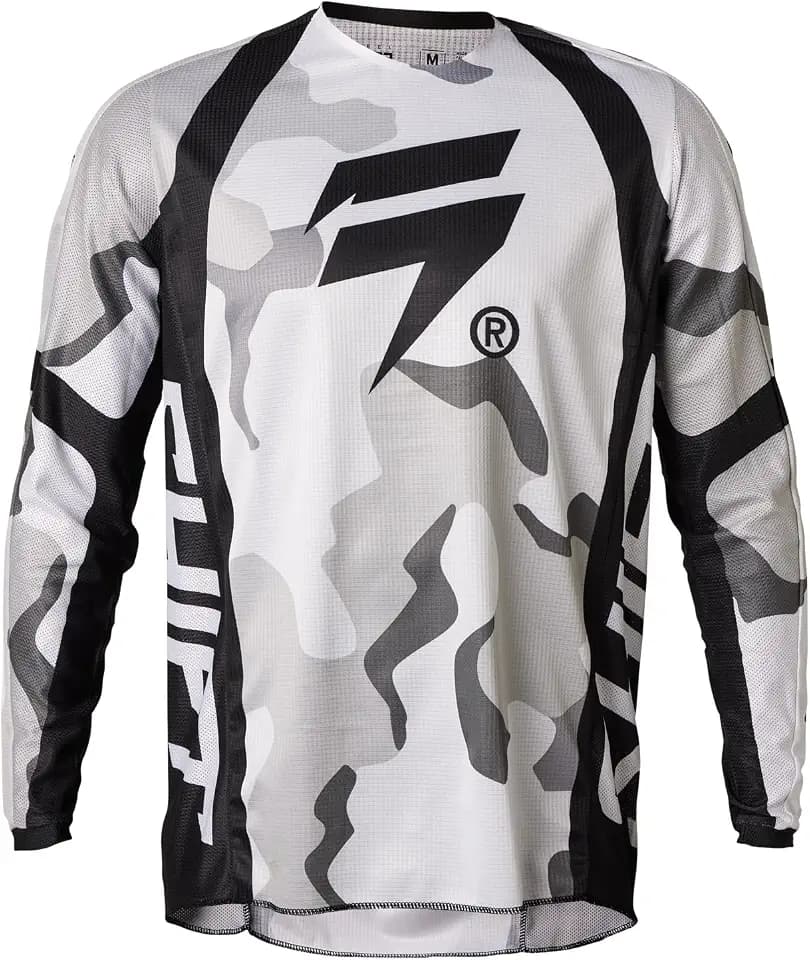 Shift MX by Fox Racing White Label Dirt Bike MX Motocross Offroad & ATV Jerseys - Posn Camo White Camo, M
