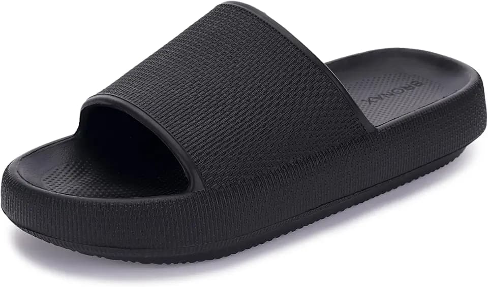 BRONAX Cushioned Thick Sole Pillow Slippers for Women and Men Y10