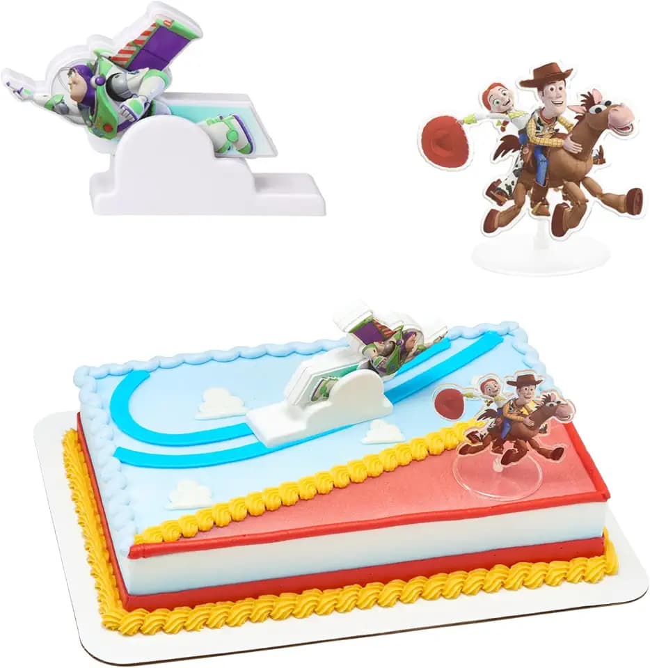 Disney and Pixar Toy Story Cake Topper 2 Piece Birthday Party Decoration