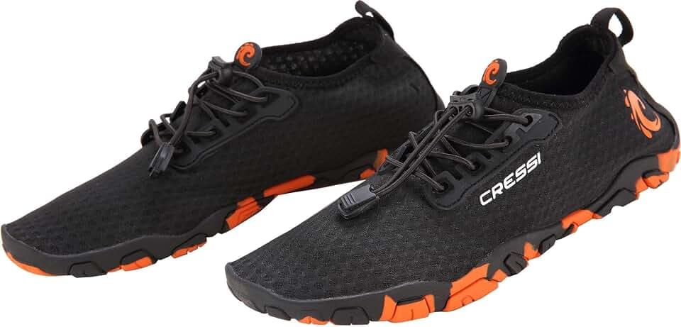 CRESSI Molokai Shoes - Mehrzweck Unisex Sportschuhe für Erwachsene, Schwarz/Orange