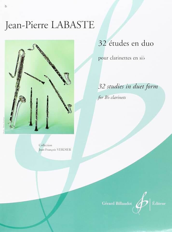 32 Etudes en Duos pour clarinettes en si bémol