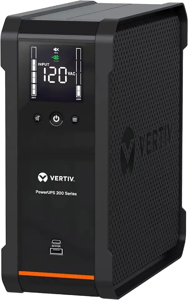 Vertiv PSA6-850LVT 850VA & 530W PowerUPS 200 120V Line Interactive Desktop UPS