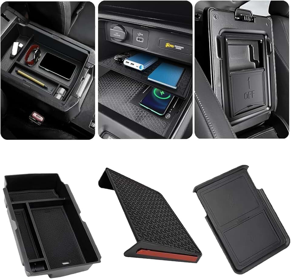 3PCS Center Console Organizer for Honda CR-V/Hybrid 2023-2026