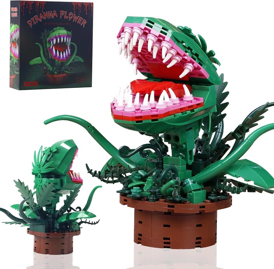 Audrey The 2 Piranha Plant Cannibal Flowers Model Building Compatible lego