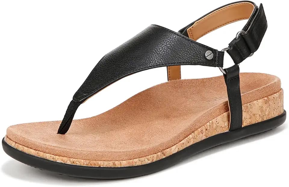 Vionic Women's Copal Kirra Fashionable Strappy Flat Sandals-Supportive Ladies Comfort Sandals that Includes a Concealed Orthotic Insole Sizes 5-12