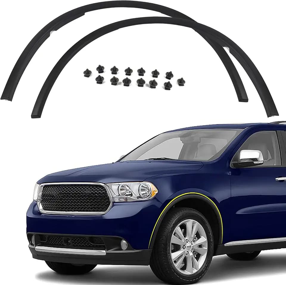 FIONE PA Front Wheel Arch Fender Trim Moulding for Dodge Durango 2011-2018
