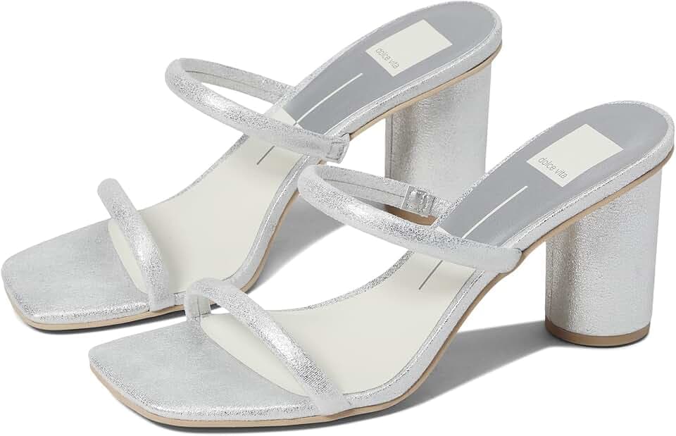 Dolce Vita Noles Star Silver Metallic Stella Suede 7.5 B (M)