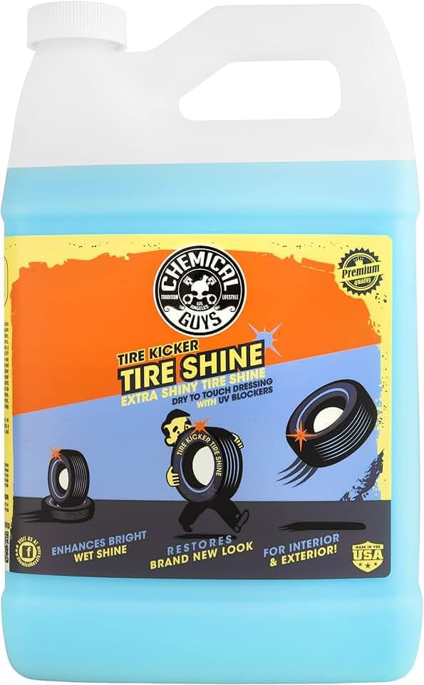 Chemical Guys, Tire Kicker Extra Glossy Tire Shine for Rubber, 1 Gallon