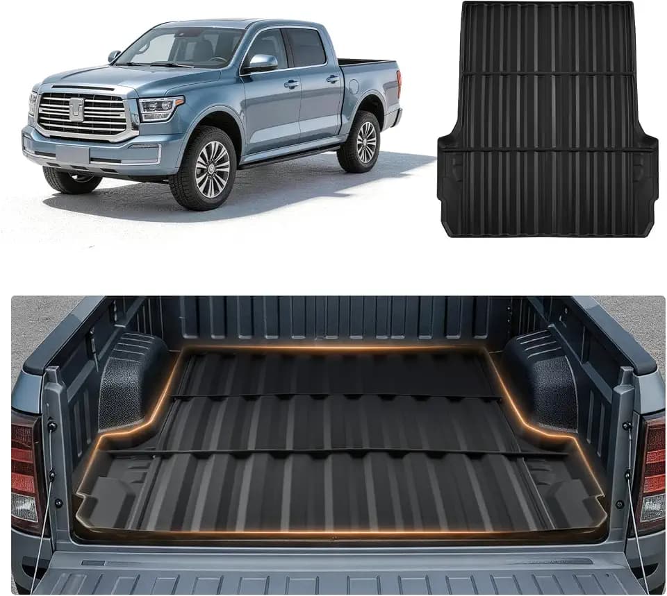 VEVOR Truck Bed Mat, TPE, Fit for 2023-2026 Chevy Colorado&GMC Canyon 5FT Bed, Heavy Duty Custom Fit, All Weather Protection Trunk Liner, for 23-26 Chevrolet Colorado/GMC Canyon Pickup Accessories