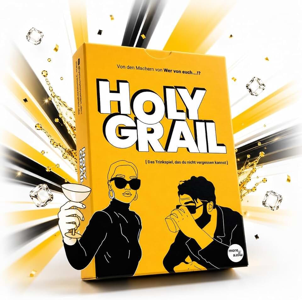 Holy Grail Trinkspiel – Partyspiel mit 55 Karten für Spieleabend