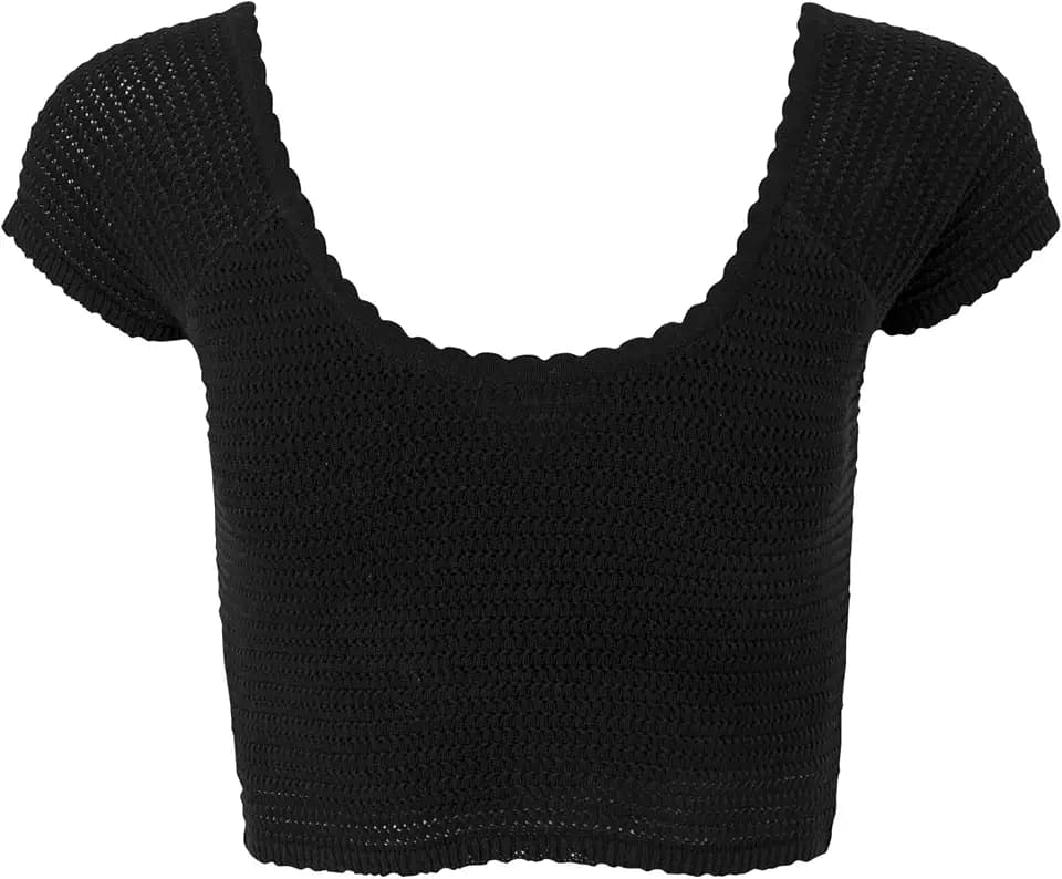 florence by mills Women's Cabana Dreams Crochet Cap Sleeve Top