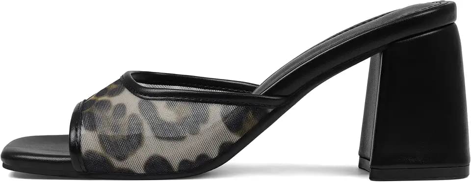 Mattiventon Block Heels for Women Mesh Heeled Sandals