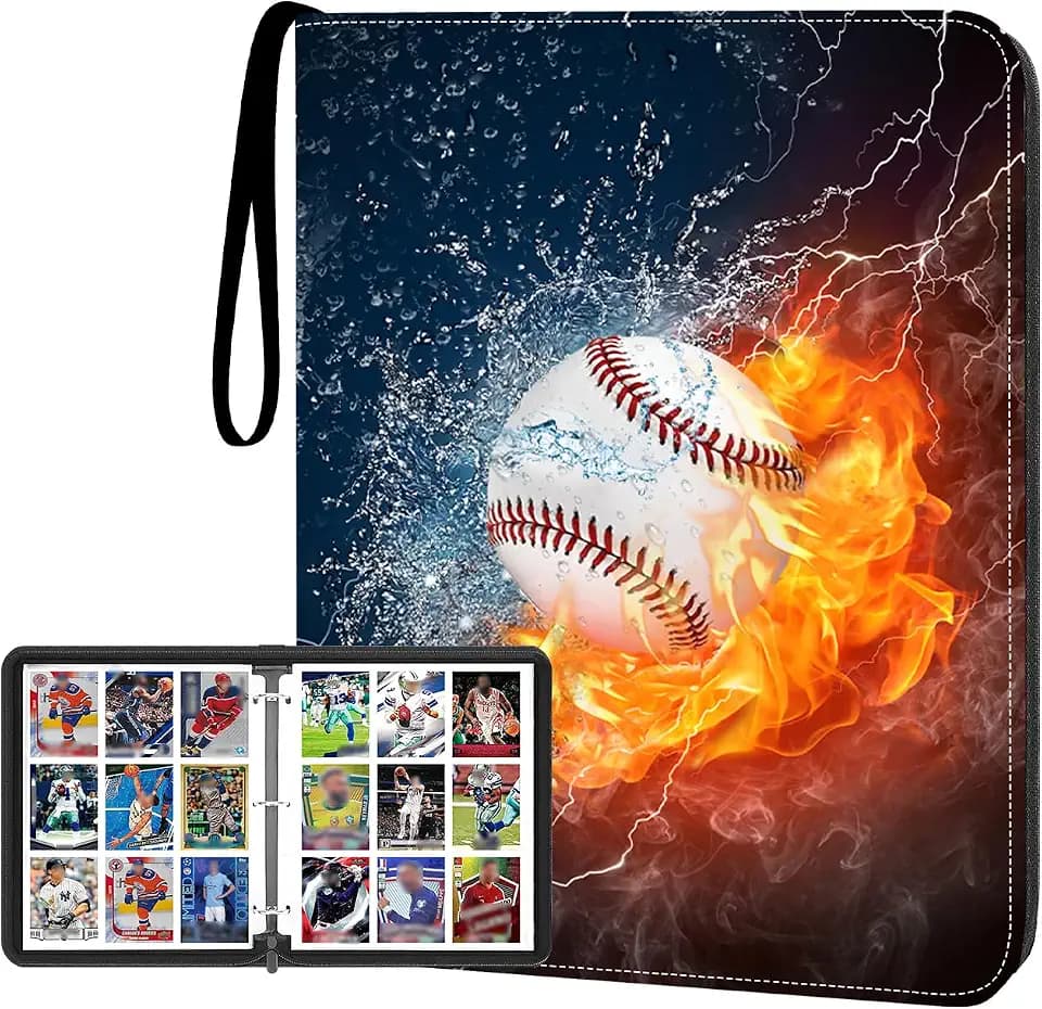 9-Pocket Baseball Card Binder Album Holds 900 Sports Trading Cards