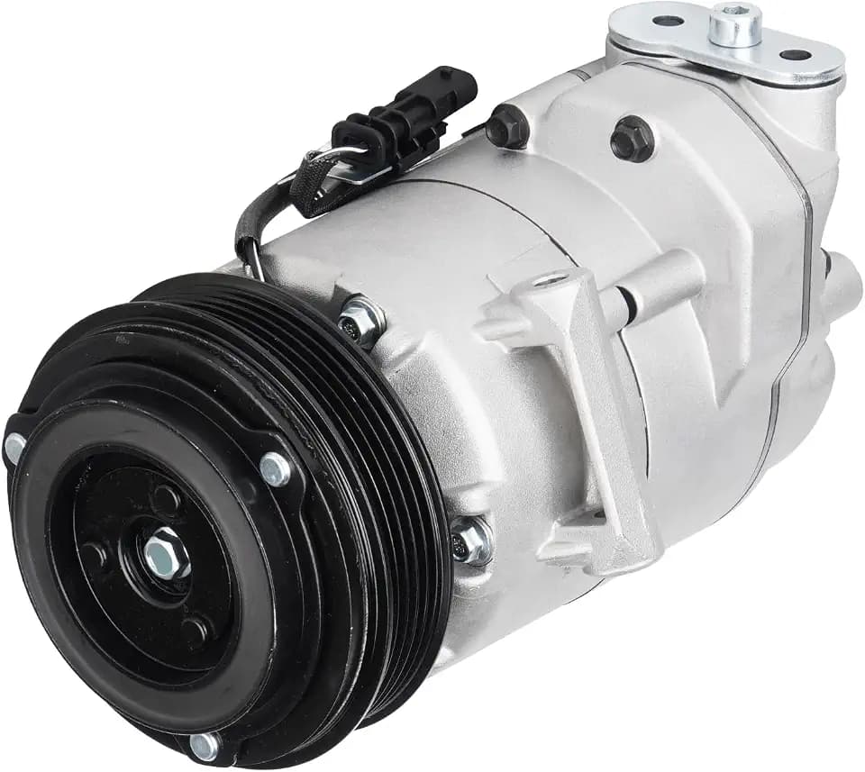 Air Conditioner A/C Compressor with Clutch for Chevrolet Cruze 1.4L 2012 2013 2014 2015 (2015 Engine VIN B), Cruze Limited 1.4L 2016, 3 Tangent One On Rear Head, 17x11 Sealing Washer
