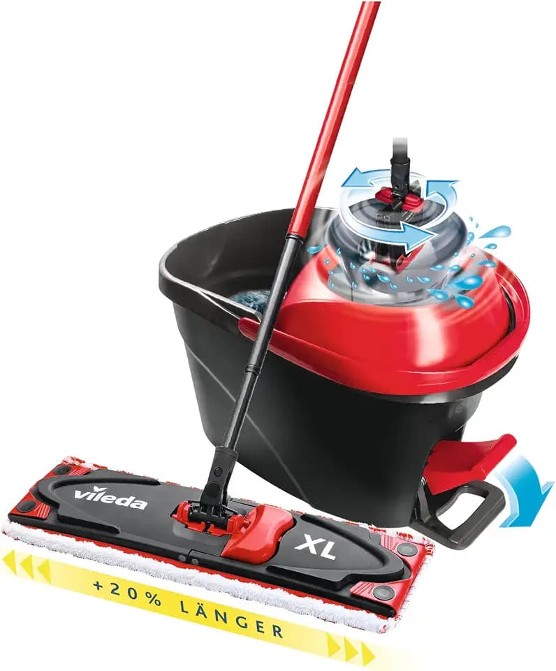 Vileda Ultramax XL Turbo 2in1 Bodenwischer Set mit Eimer & Mikrofaser