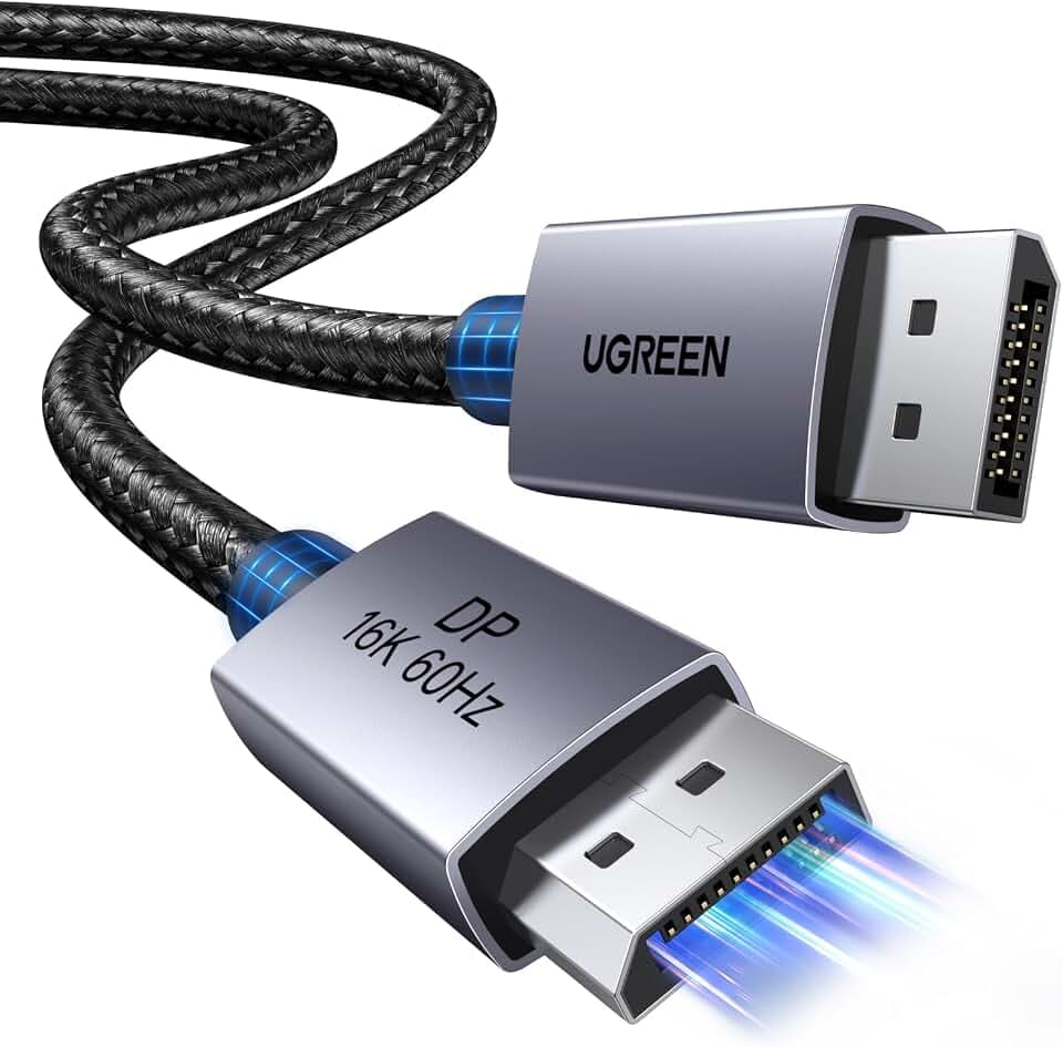 UGREEN 16K Displayport Kabel 2.1 16K 10K 60Hz 8K 120Hz 4K 240Hz 165Hz (3M)