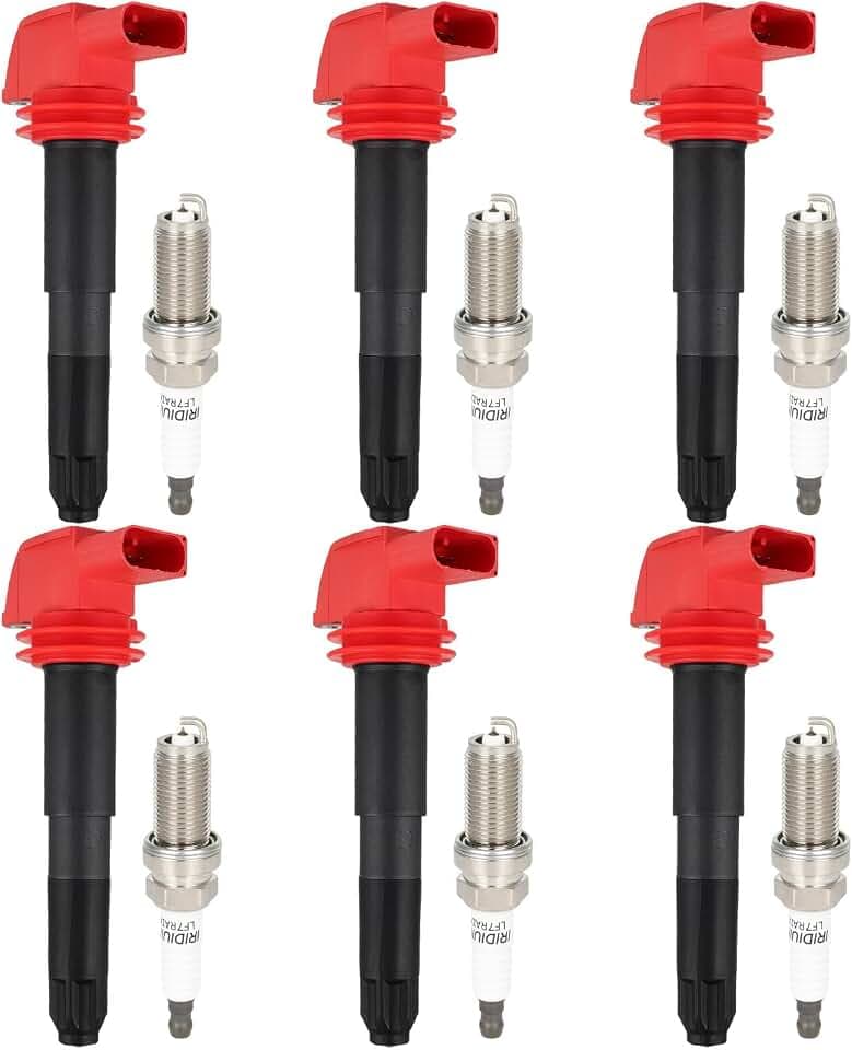 ECCPP UF660 & AP5325 Ignition Coil Pack & Iridium Spark Plugs Set of 6