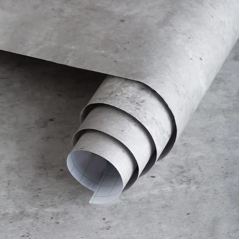 3yecao 16"×118" Light Grey Concrete Wallpaper Peel and Stick 3D Faux Extra Thick Grey Concrete Cement Contact Paper Vinyl Matte Texture Industrial Adhesive Gray Wallpaper for Kitchen Bedroom Bathroom