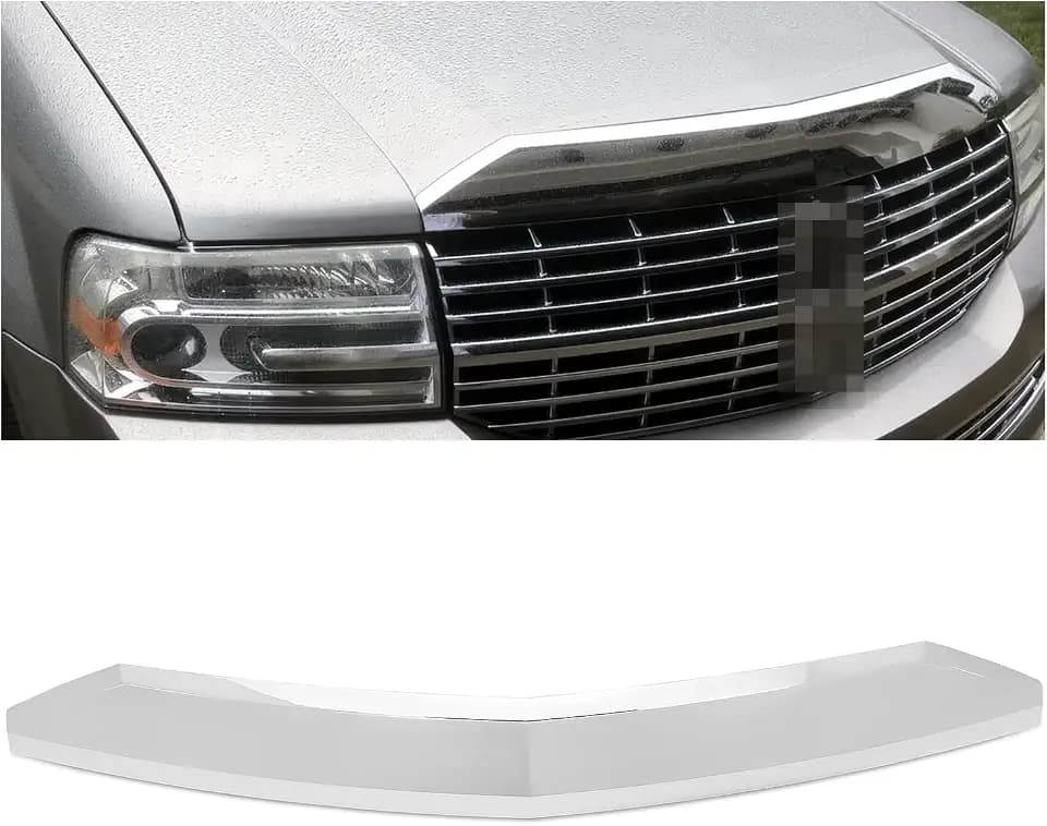 ECOTRIC Hood Bezel Molding Compatible with 2007-2014 Lincoln Navigator