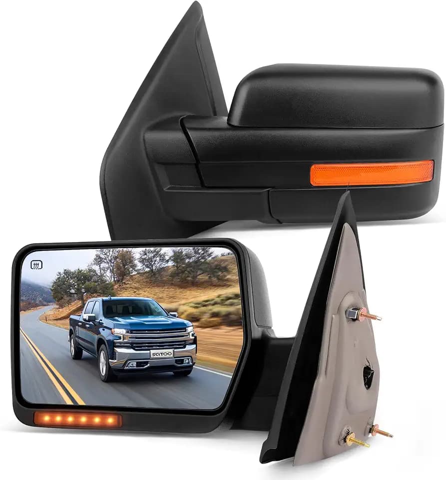 SCITOO Towing Mirrors for 2007-2014 For Ford For F-150 Series Truck Pickup