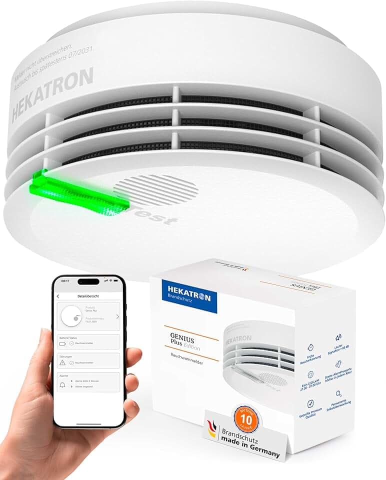 Hekatron Genius Plus – Rauchmelder 10 Jahre Batterie – 1 Stück