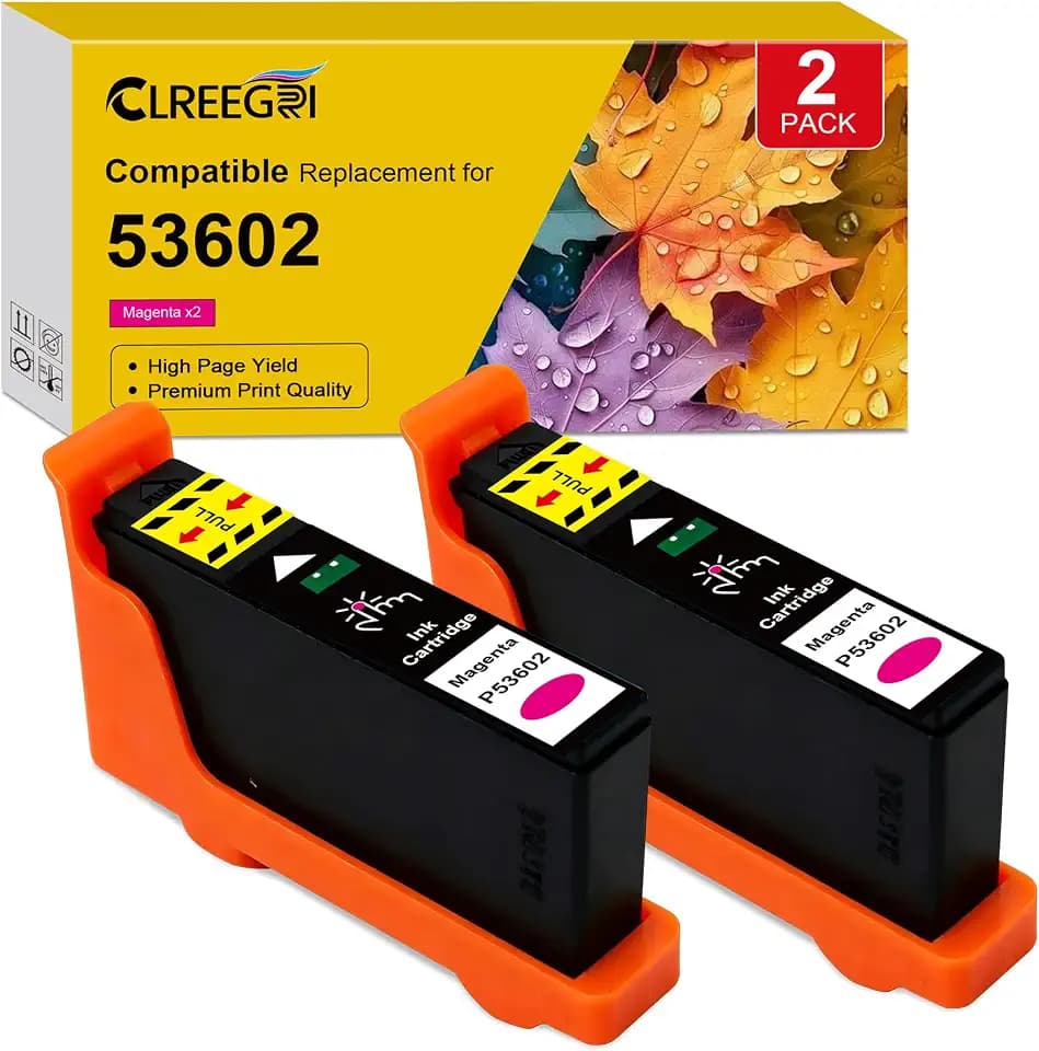 Compatible Bravo 4100 Ink Cartridge Replacement for Primera 53602 Magenta Ink Used with Primera Bravo 4100 Series Printers (2 Pack)