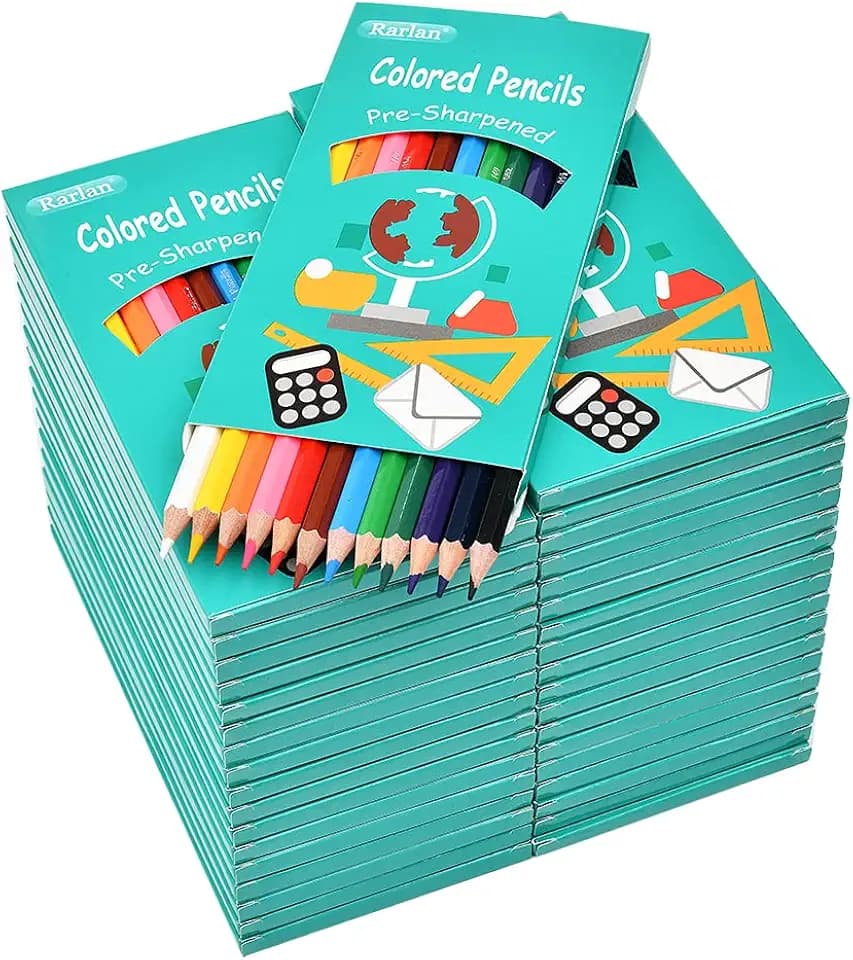 Rarlan Colored Pencils Bulk, 12 Assorted Colors, Pack of 36, 432 Count