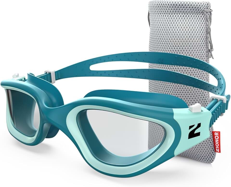 ZIONOR Swim Goggles, G1 SE Swimming Goggles Anti-Fog for Adult Men Women