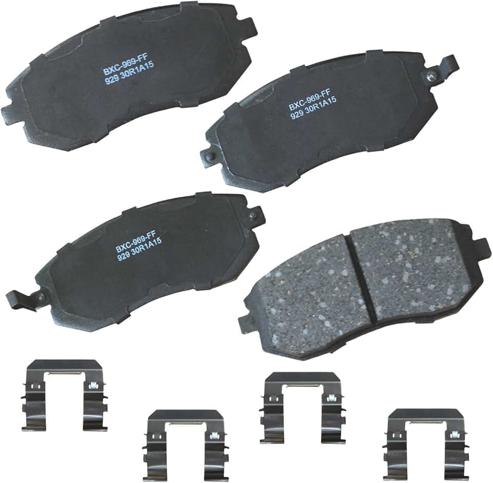 Bendix Premium SBC929 Ceramic Front Brake Pads for Saab 9-2X 2006-2005, Subaru Baja 2006-2003, Forester 2010-2003, Impreza 2011-2002, Legacy 2012-2002, Outback 2012-2001, XV 2020-2018
