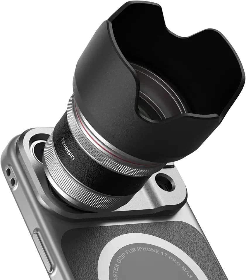 TELESIN 2X Telephoto Master Lens for iPhone 17 Pro Max with Hood/APP EIS