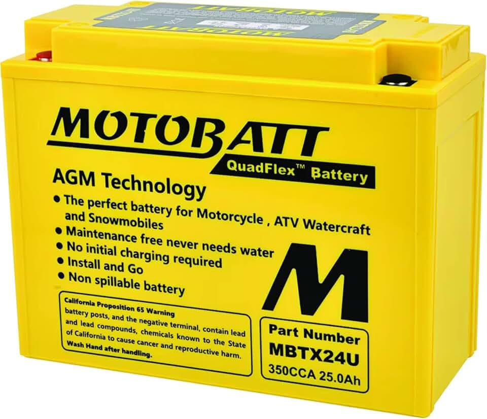 Motobatt Battery for Arctic Cat Snowmobile 4 Stroke Trail, Touring